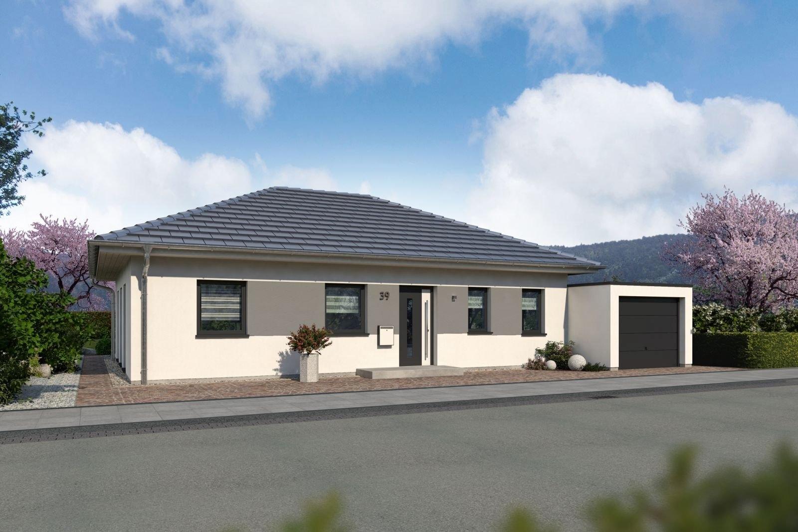 Bungalow mit Walmdach