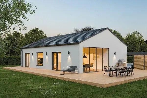 Bungalow mit Satteldach