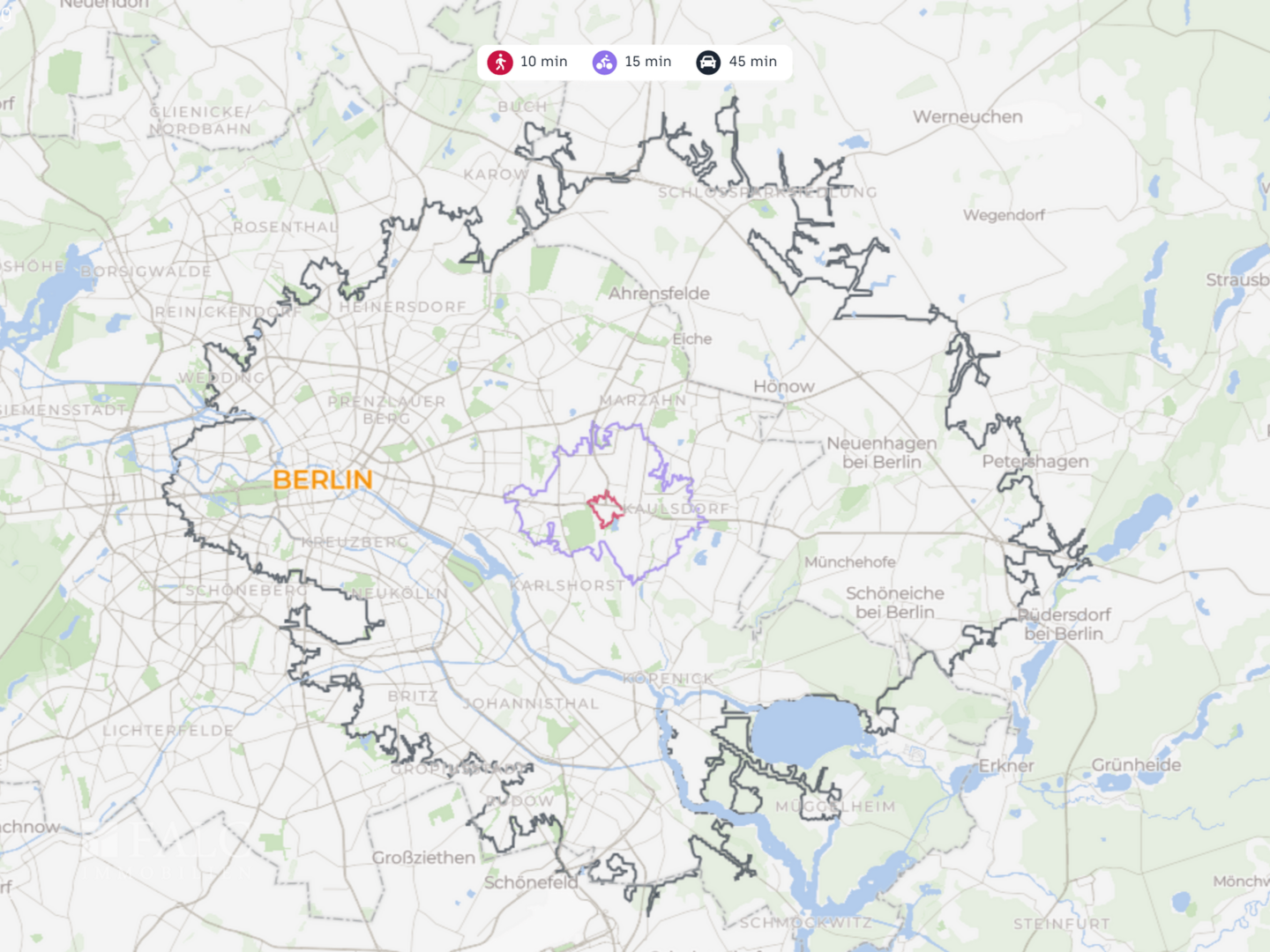 Lageplan (Makrolage)