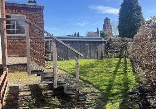 Blick auf den Schuppen