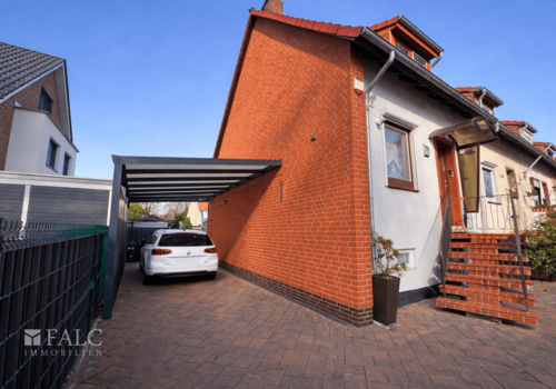 Seiteanblick auf das "hygge" Haus