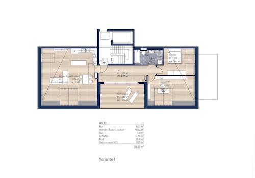 Grundriss WE 12 Variante 1