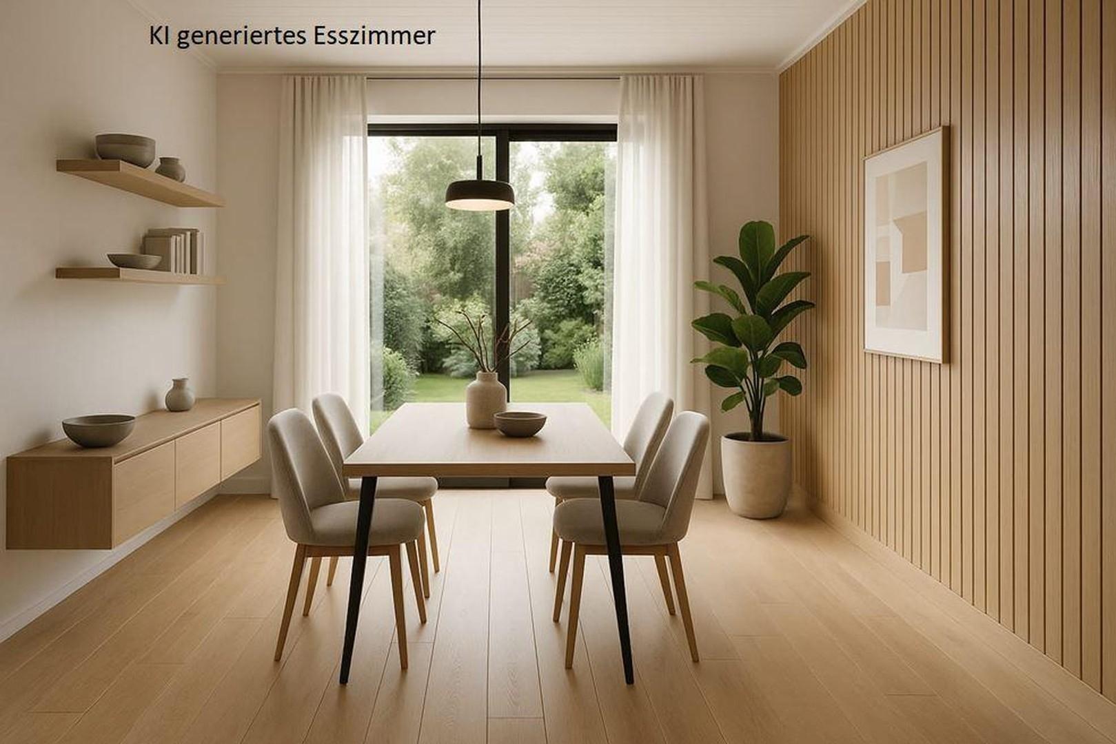 KI generiertes Esszimmer