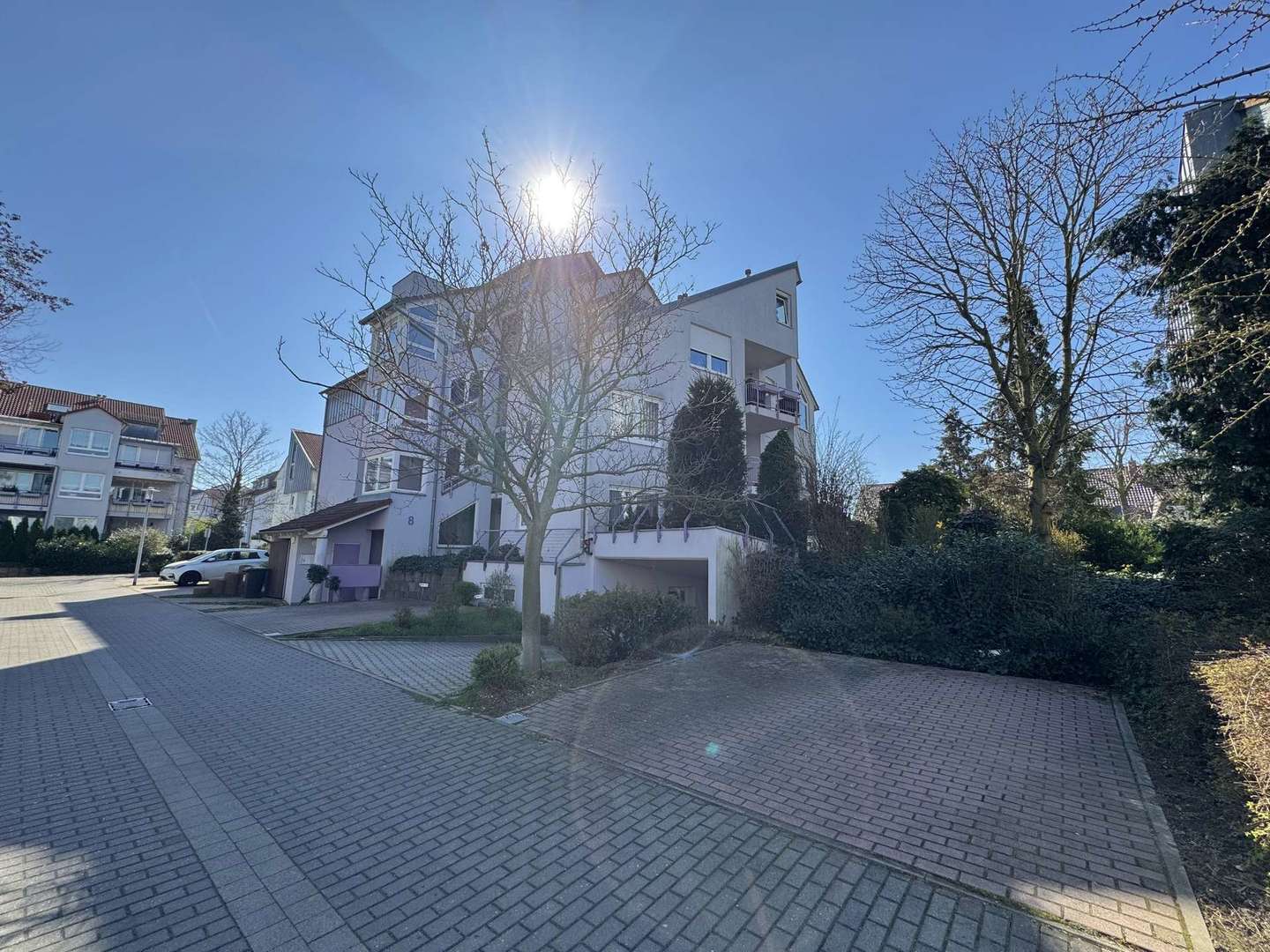 Stellplatz direkt vor der Haustür