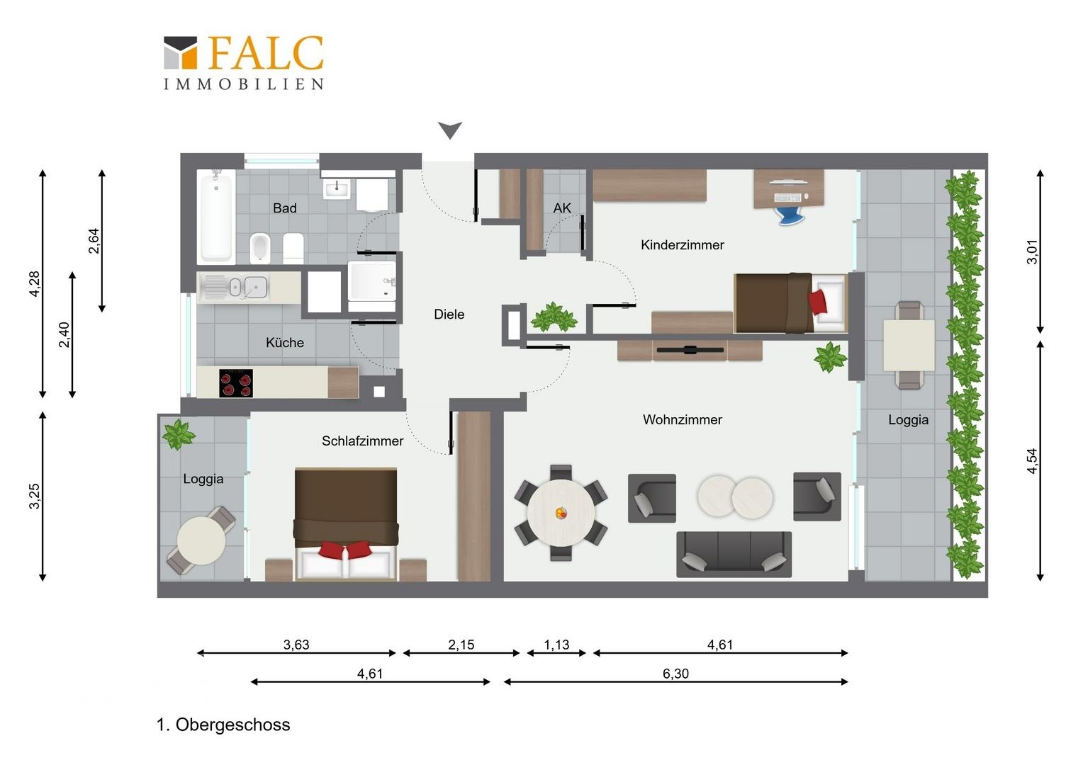 Grundriss Wohnung