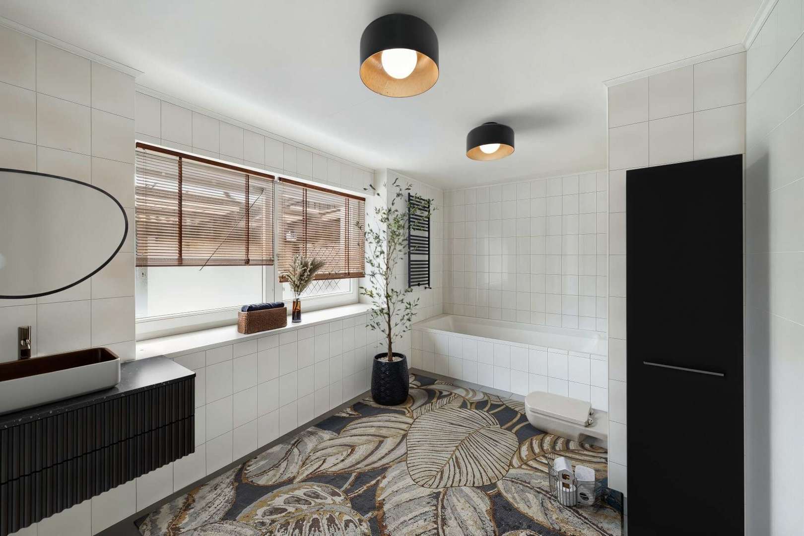 virtuell möbliertes Bad