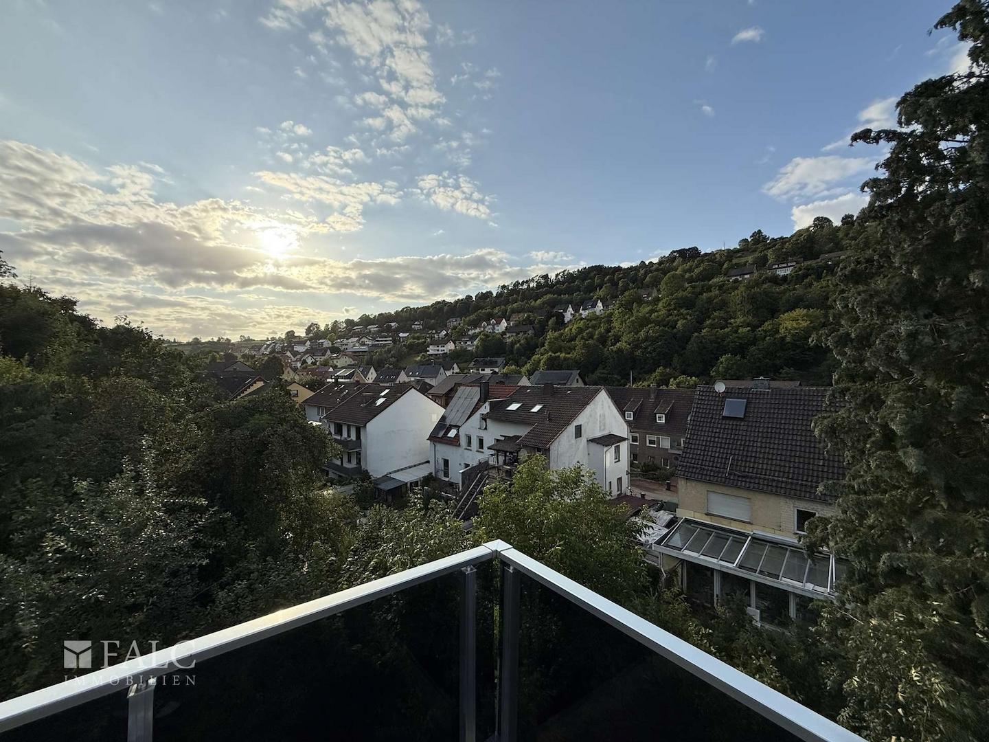 Ausblick vom Balkon