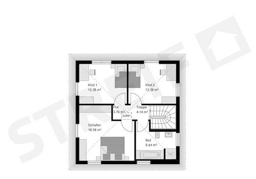 Grundriss Obergeschoss