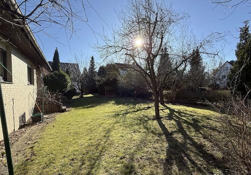 Sonniger Gartenbereich