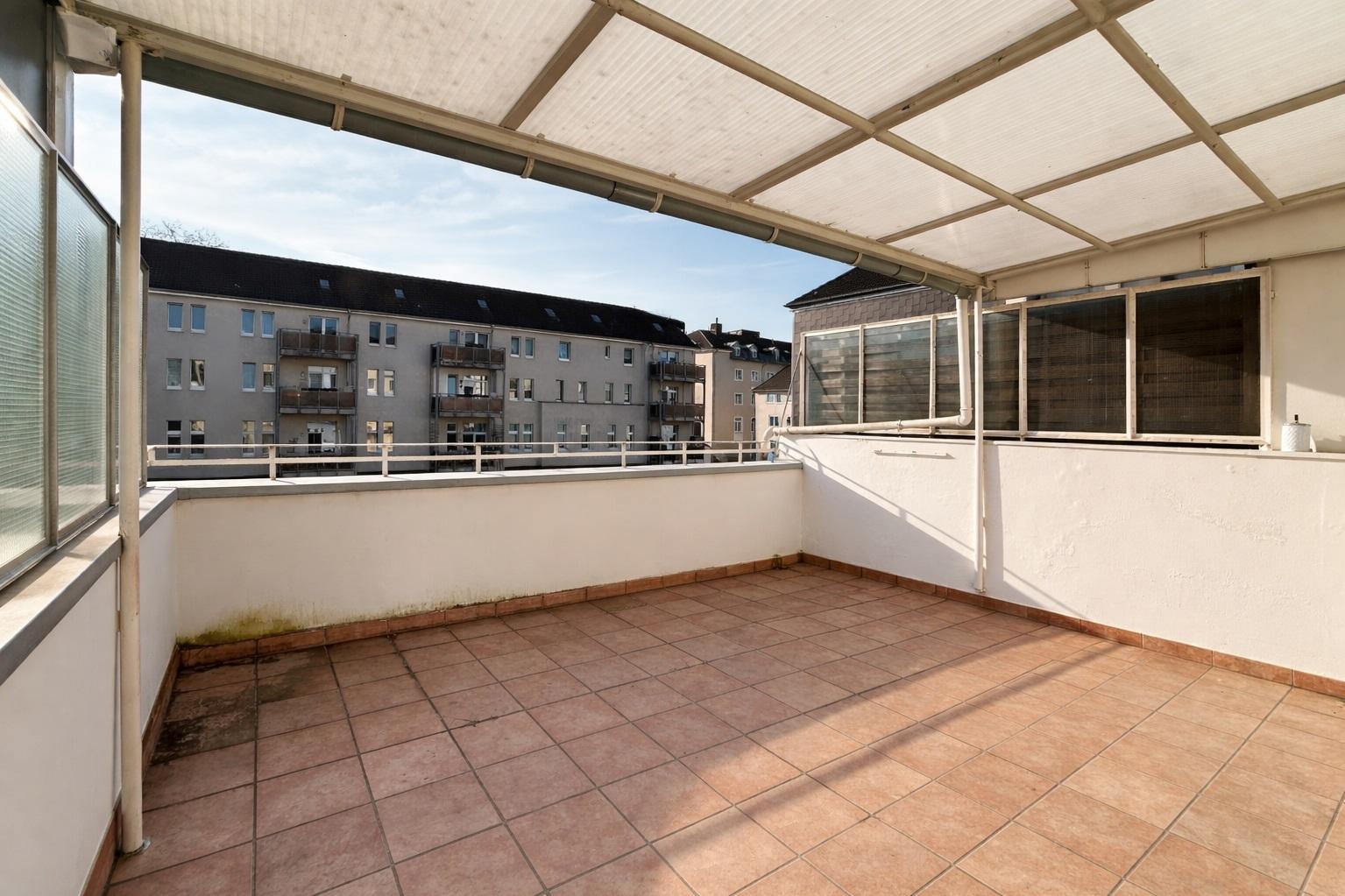 Blick vom Balkon