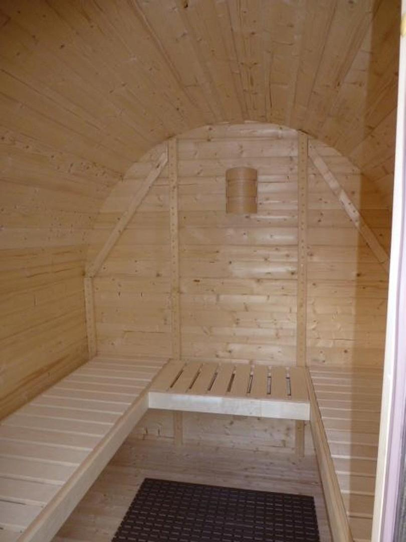 Außen Sauna (Innenansicht)