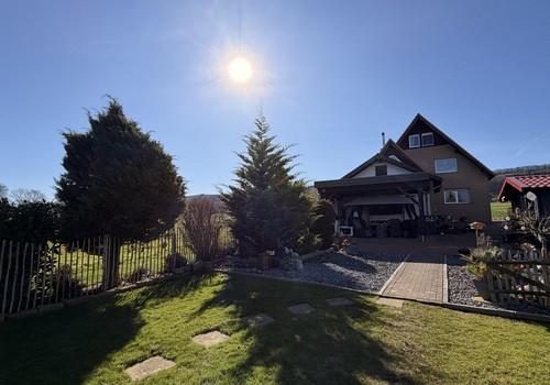 Blick aus dem Garten 