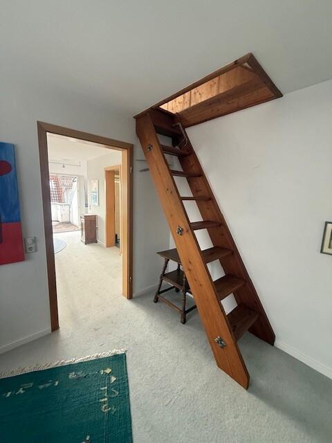 Treppe zum Dachstudio