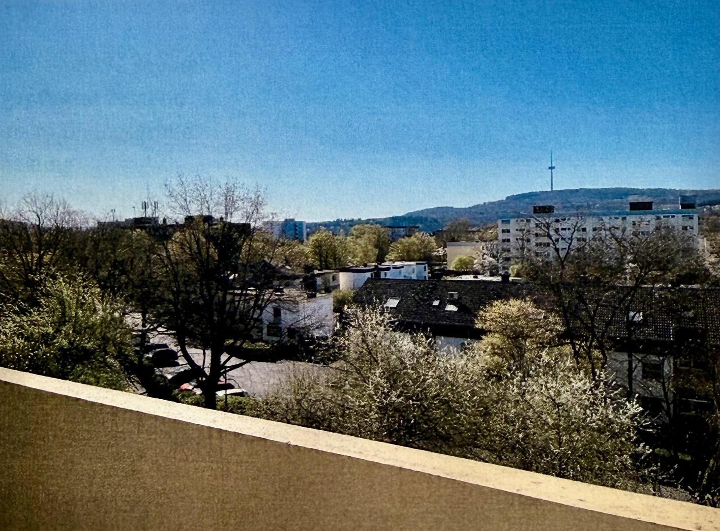 Blick vom Balkon