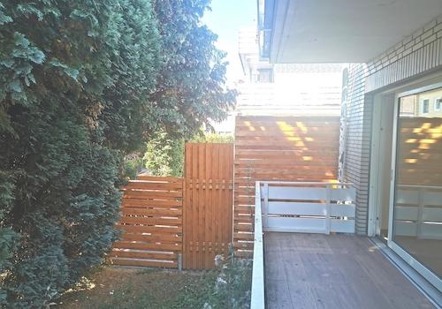 Balkon/Gartenbereich EG.