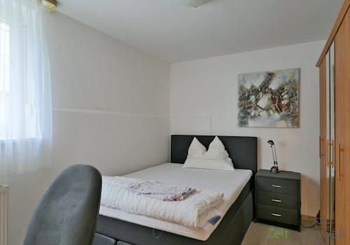 Blick ins Schlafzimmer