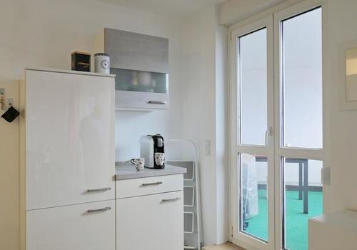 Blick zum Balkonausgang