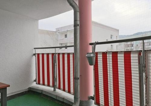 Balkonausblick im Dezember