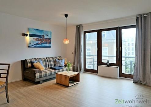 (EF0909_M) Dresden: Innere Neustadt, neu möbliertes 2 Zimmer-Apartment mit WLAN, Balkon, Aufzug und TG-Stellplatz