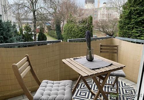 Balkonausblick im Februar