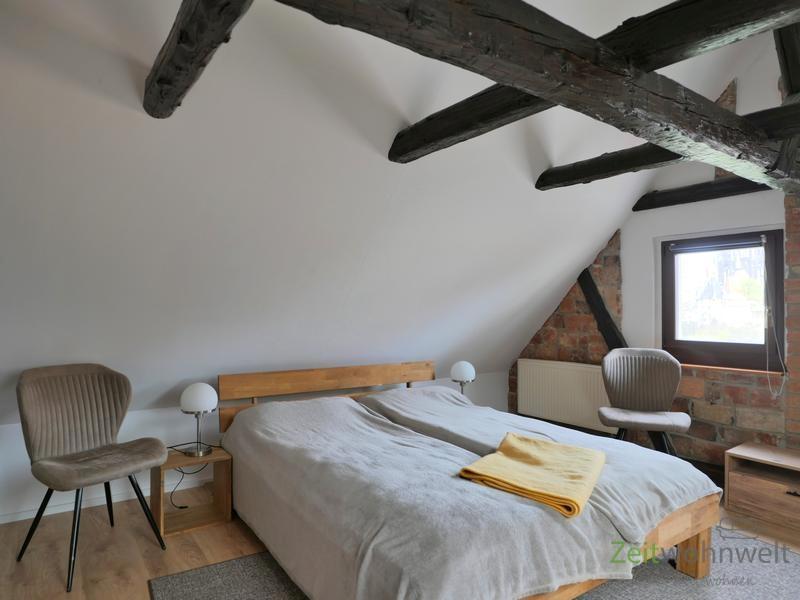 Blick ins große Schlafzimmer