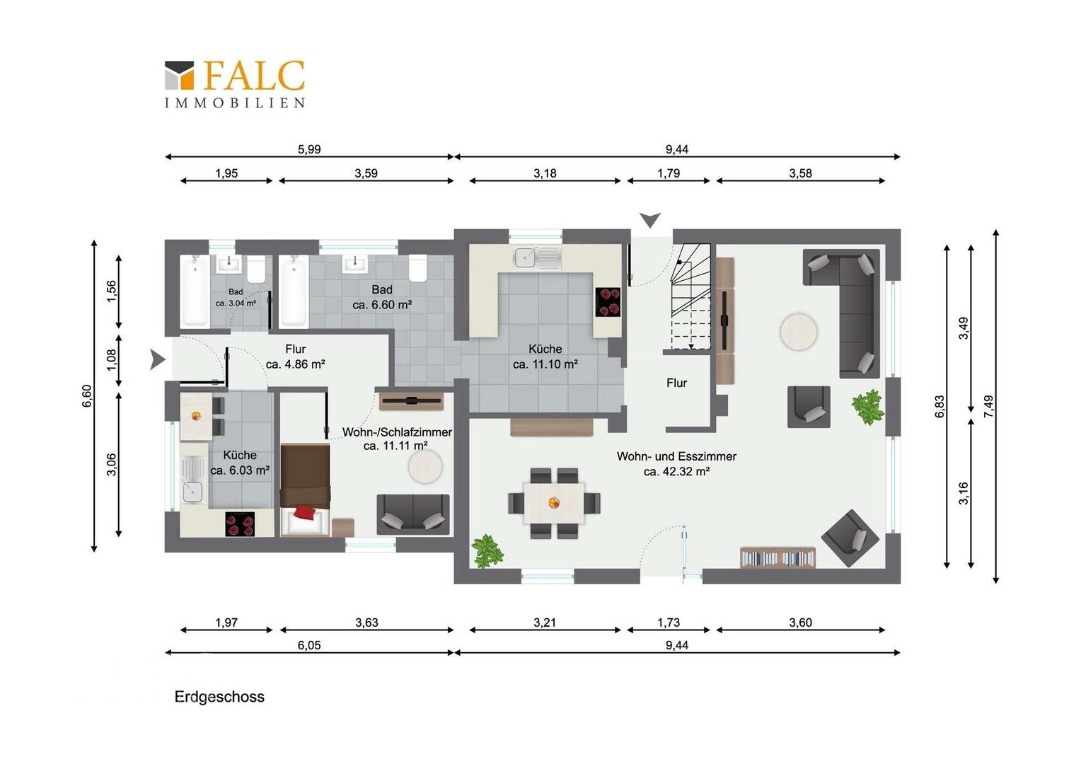 Grundriss - Erdgeschoss
