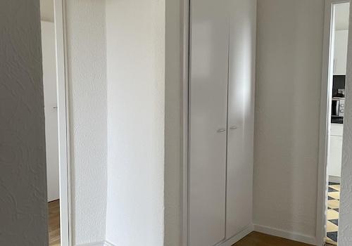 Hallway with storage