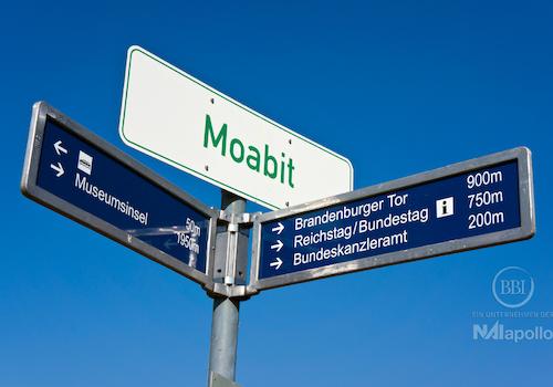Schild Moabit