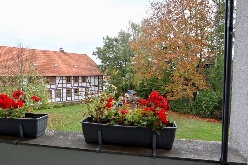Blick vom Balkon