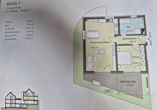 Grundriss Wohnung aus Exposé