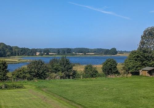 Blick vom Balkon der Einliegerwohnung