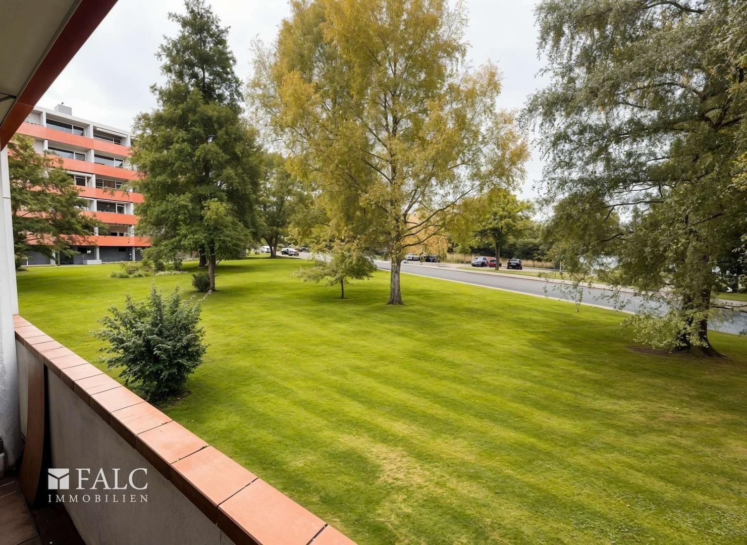 Blick vom Balkon