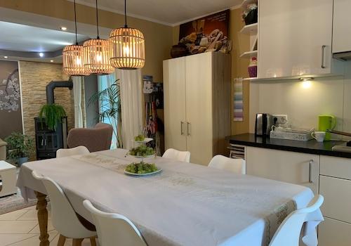 Ansicht Wohn,- Essküche