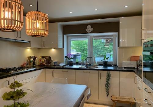 Ansicht Wohn,- Essküche