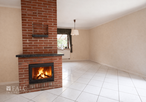 Ansicht auf den Kamin, gemütlich!