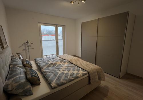 Schlafzimmer, Musterwohnung