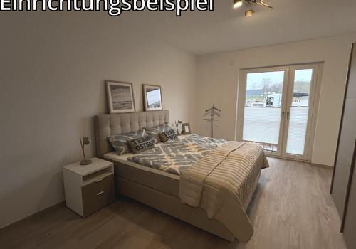 Schlafzimmer, Musterwohnung