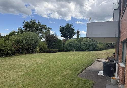 Ansicht Garten mit Ausgang