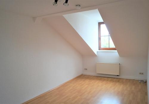 Blick ins Schlafzimmer