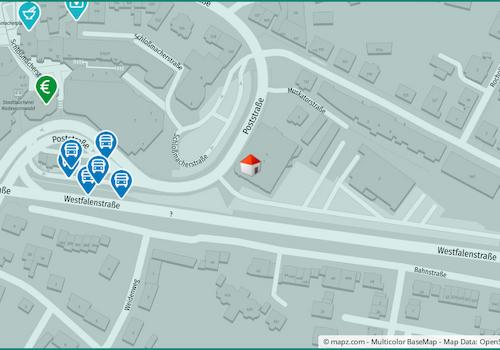 Kartenausschnitt Poststraße