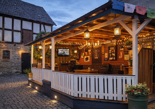 Überdachte Terrasse 