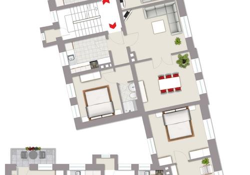 Grundriss 1. - 3. Obergeschoss