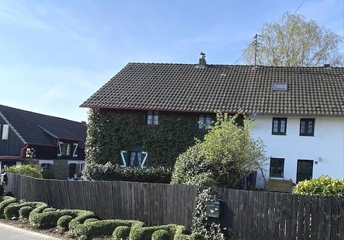 Haus Straße von oben