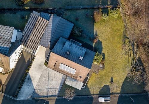 Grundstück von oben