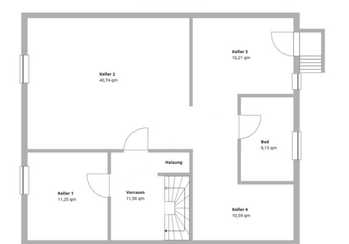 Grundriss Keller