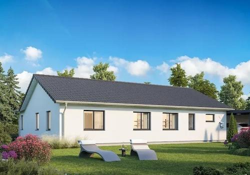 Bungalow Gartenansicht