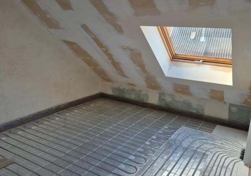 DG Wohnraum, Fußbodenheizung 