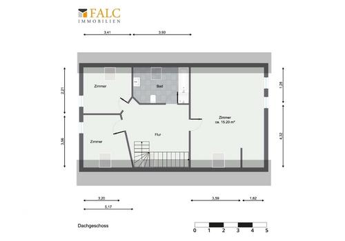 Grundriss DG Wohnung oben