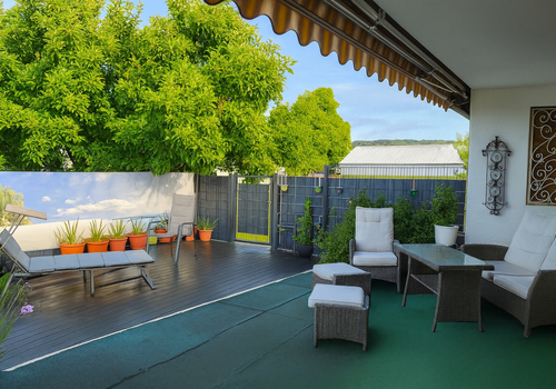 Überdachte Terrasse / Lounge