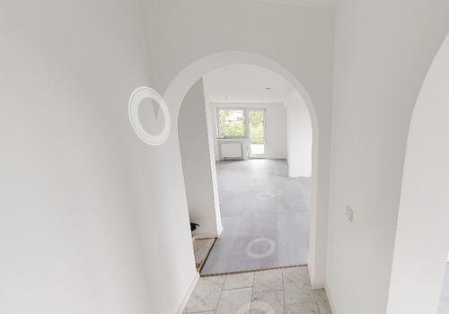 Blick in den Wohn-Essbereich